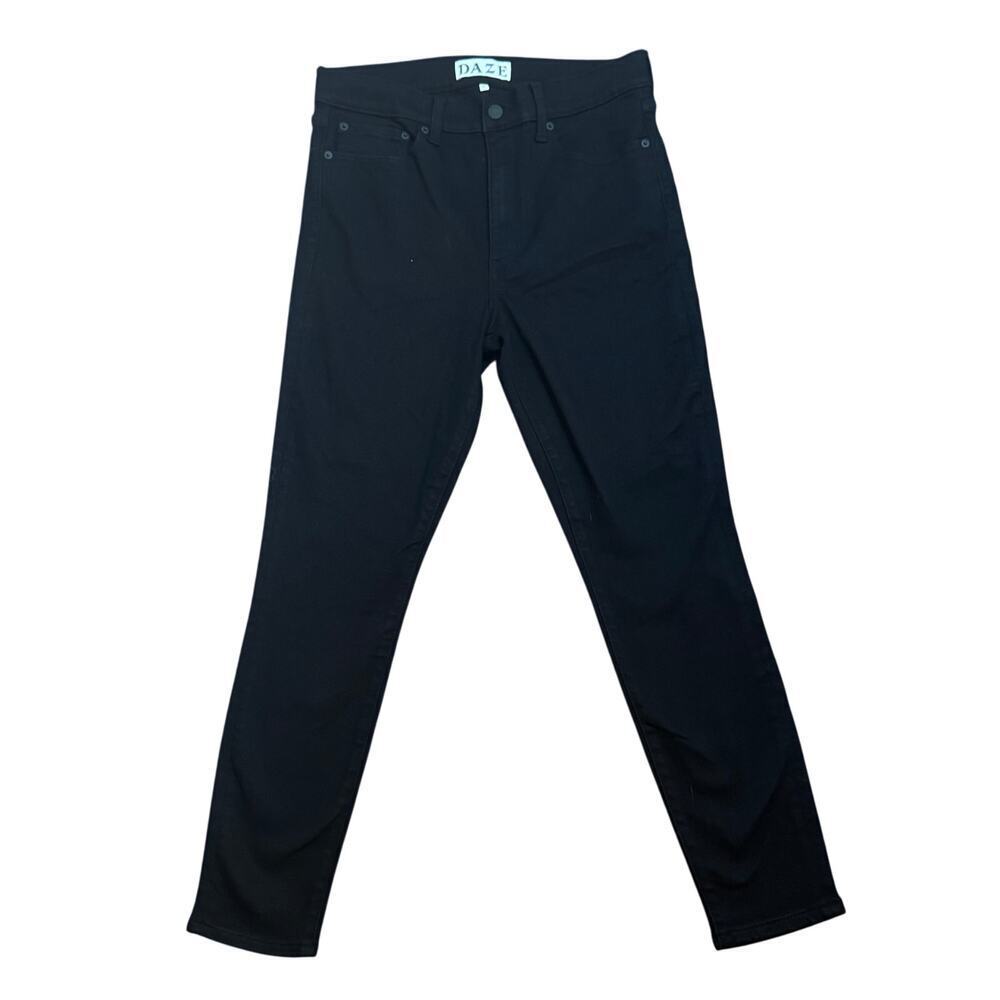 New DAZE DENIM Call You Back Mid-Rise Skinny Black Jeans Women's Sz 31‎